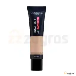 کرم پودر لورآل سری INFAILLIBLE 24H MATTE COVER شماره 175 حجم 30 میل