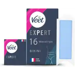 نوارهای رفع موهای زائد Veet Expert - لاین بیکینی - پوست حساس - 16 عدد