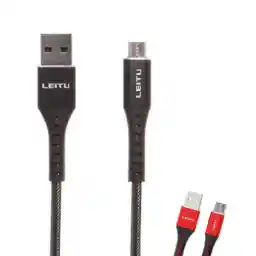 کابل شارژ و انتقال دیتا لیتو مدل Leitu LD-8 (micro USB) قرمز