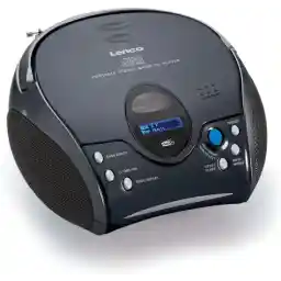 LENCO SCD-24DAB BK - رادیو قابل حمل DAB+ با پخش کننده CD و بلوتوث، مشکی