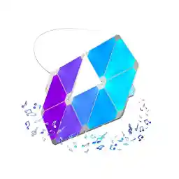 پنل روشنایی هوشمند RGB دیواری 9 عددی مثلثی مدل Nanoleaf Rhythm Edition
