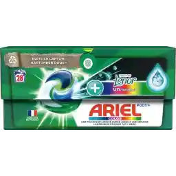 غلافهای شوینده لباسشویی آریل + لمس از Lenor Unstoppables - رنگی - 28 شستشو