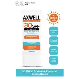 کرم ضد آفتاب AXWELL کرم ضد آفتاب با محافظت بالا 30 Spf 50 میلی لیتر