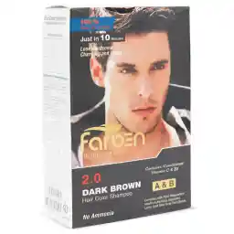 شامپو رنگ مناسب آقایان فاربن 150+150 میل-قهوه ای تیره