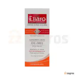 کرم ضد آفتاب فاقد چربی الارو +SPF50 بی رنگ مناسب پوست چرب 40 میل