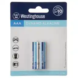 باتری نیم قلمی وستینگهاوس مدل Dynamo Alkaline LR03 AM4 MICRO بسته 2 عددی
