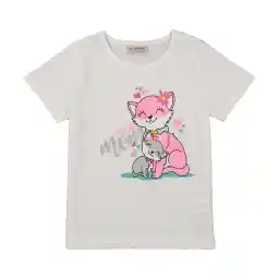 تی شرت آستین کوتاه دخترانه ال سی وایکیکی مدل S256137Z4-E5X-OPTICWHITE