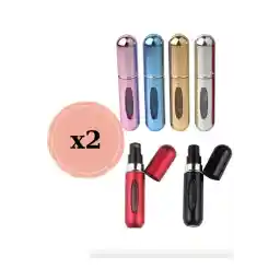 دریم پلاس 2 عدد پرتابل Mini Refillable Perfume Atomizer بطری های عطر قابل شارژ مجدد خالی کوچک