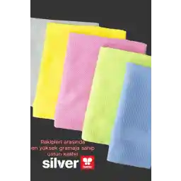 SİLVER HOME Microfiber 5li Decoratif Cam Bezi