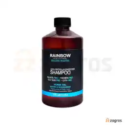 شامپو بدون سولفات ضد ریزش مو رینبو Rainbow حاوی بیوتین و عصاره ماکادمیا 500 میل