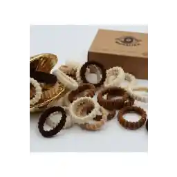 ست سگک لاستیکی حوله ای 20 لی زنانه مونالیساتوکا قهوه ای منعطف فوق العاده منعطف