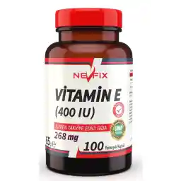Nevfix Vitamin E 400 Iu (268 Mg) 100 کپسول نرم