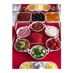 اقلام زیبای من بشقاب غذاخوری چینی 3 تکه / اندازه کوچک