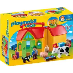 PLAYMOBIL 1.2.3 مزرعه همراه با حیوانات - 6962