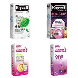 کاندوم تاخیری کدکس مجموعه دو عددی به همراه کاندوم تاخیری کاپوت مجموعه دو عددی