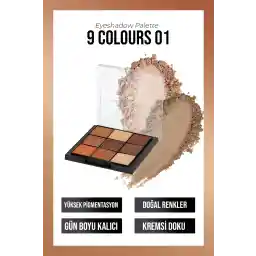 پالت سایه چشم جدید Well 9 رنگ شماره 01.