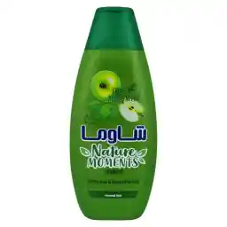 شامپو مو شاوما مدل Nature Moments حاوی عصاره سیب سبز و گزنه حجم 400 میل