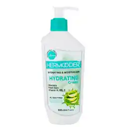 کرم آبرسان هرمودر حاوی عصاره آلوئه ورا مناسب انواع پوست حجم 300 میل