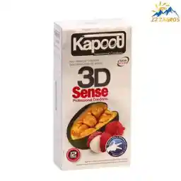 کاندوم خاردار کاپوت مدل 3D Sense بسته 12 عددی