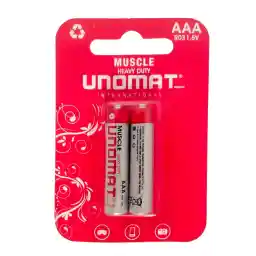 باتری نیم قلمی یونومات مدل هوی دیوتی بسته دو عددی