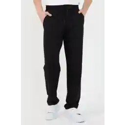 شلوار ورزشی مشکی مردانه متالیک برش ریلکس