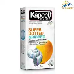 کاندوم کاپوت مدل Super Dotted And Ribbed بسته 12 عددی