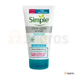 اسکراب پاک کننده و سم زدای منافذ سیمپل مناسب پوست چرب 150 میل