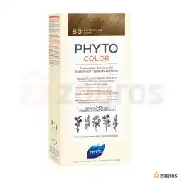 کیت رنگ مو بدون آمونیاک فیتو سری Color شماره 8.3 پایه رنگ بلوند طلایی روشن