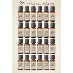 مجموعه 24 اسانس Baluci، روغن معطر، اسانس طبیعی، عطر اتاق، آروماتراپی 10ml -24x10ml