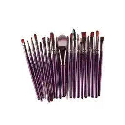 ست 20 عددی براش آرایش حرفه ای رنگ بنفش MUJGAN