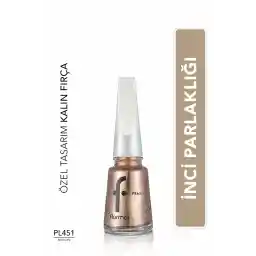 لاک ناخن براق مرواریدی فلورمار (طلایی) - مینای ناخن مرواریدی - Pl451 Rich Life - 8682536035637