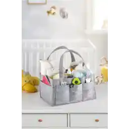 سازمان دهنده کیف بارداری نمدی سرستیل سایز بزرگ - دودی