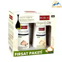 شامپو بیوبلاس مدل Organic Oils به همراه نرم کننده (400ml+300ml)
