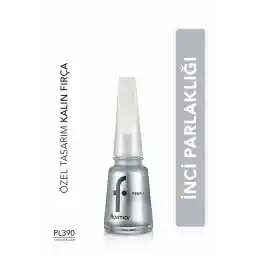 لاک ناخن براق مرواریدی فلورمار (خاکستری) - مینای ناخن مرواریدی - نقره ای شیک Pl390 - 8682536035538