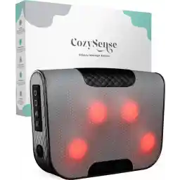 کوسن ماساژ CozySense® - دستگاه ماساژ - دستگاه ماساژ گردن - کوسن ماساژ شیاتسو - دستگاه ماساژ شیاتسو - کوسن ماساژور گردن و پشت - قابل شارژ - برقی - دارای عملکرد گرما - بی سیم - مشکی