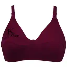 سوتین زنانه ماییلدا مدل بدون فنر کد 3400-MY رنگ زرشکی