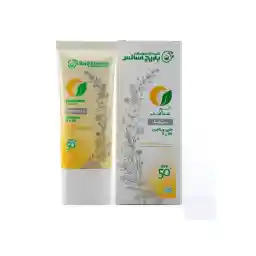 کرم ضد آفتاب SPF50 بی رنگ باریج اسانس مناسب پوست نرمال و خشک حجم 60 میل