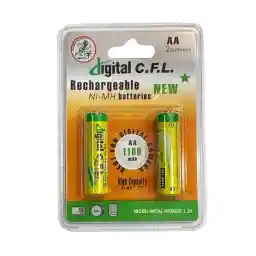 باتری قلمی قابل شارژ سی.اف.ال مدل 1100mAh بسته 2 عددی