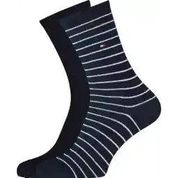 Tommy Hilfiger WOMEN SOCK 2P SMALL STRIPE Vrouwen Sokken Maat 39-42