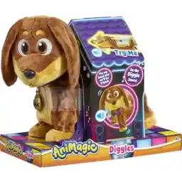 Animagic - Diggles - Stuffed Dog - Interactive Stuffed Toy
