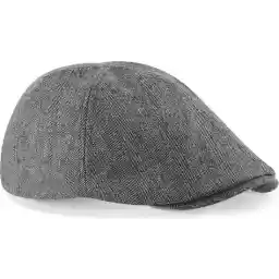 Saaf Flat Cap - Platte Pet - One Size Flat Caps - Heren / Dames - Grijs