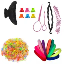 ست کش و گیره مو دخترانه آی جواهر مجموعه 521 عددی