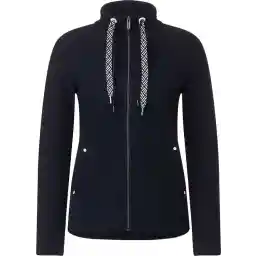 Cecil sweatjack met structuur - kleur Night Sky Blue - maat L