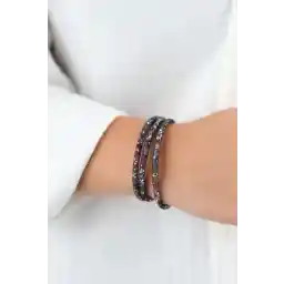 گردنبند و دستبند زنانه کادو شده jackferrero با دستبند WATERWAY سنگ زیرکون