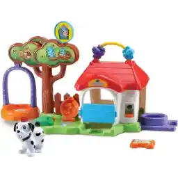 VTech Zoef Zoef Animals Swing & Play Doghouse - ست فیگور اسباب بازی - با آهنگ و پاسخ - 1 تا 5 سال