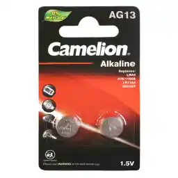 باتری ساعت کملیون مدل LR44 AG13 A76 بسته دو عددی