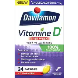 ویتامین D داویتامون - 1 عدد در هفته - 100% گیاهی - وگان - مکمل غذایی - 24 کپسول