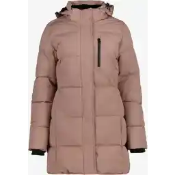 ژاکت زنانه روکش دار Kjelvik صورتی قدیمی - سایز S - با کلاه - زیپ