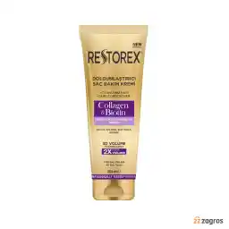 نرم کننده مو حجم دهنده رستورکس حاوی کلاژن و بیوتین مناسب انواع مو 250 میل
