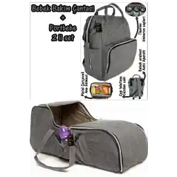 USF Carrycot کالسکه کودک حمل نوزاد مادر کیسه مراقبت از نوزاد - خاکستری - خاکستری